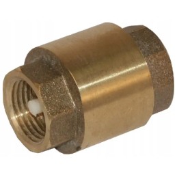 Atbulinis vožtuvas, žalvaris, vidinis sriegis, kūginis kaištis