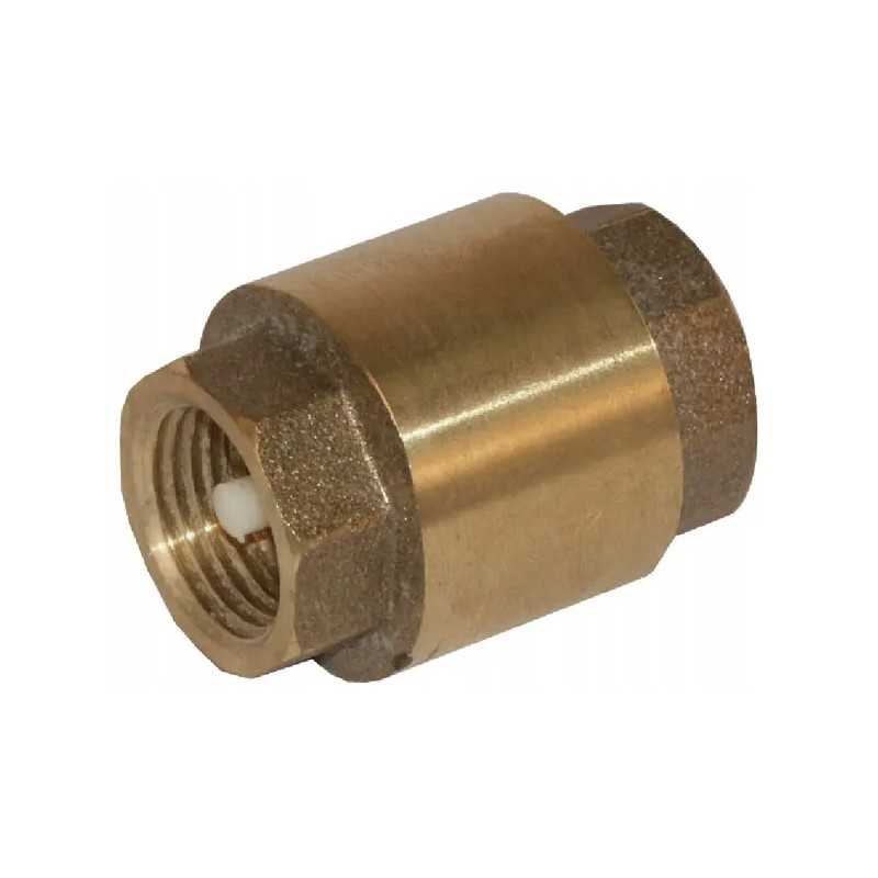 Atbulinis vožtuvas, žalvaris, vidinis sriegis, kūginis kaištis