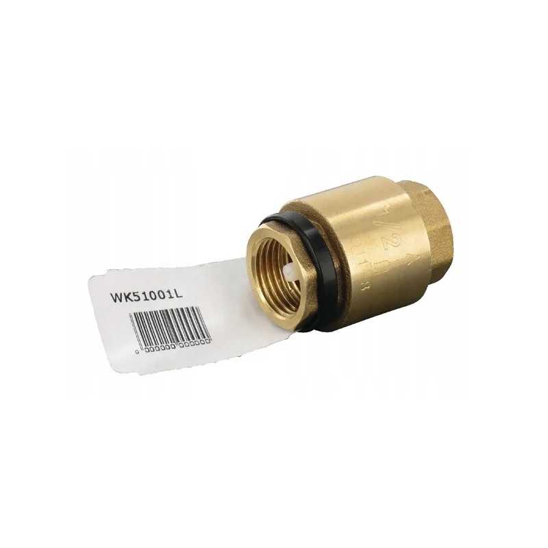 Atbulinis vožtuvas, žalvaris, vidinis sriegis, kūginis kaištis