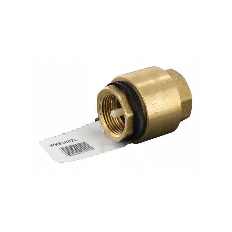 Atbulinis vožtuvas, žalvaris, vidinis sriegis, kūginis kaištis