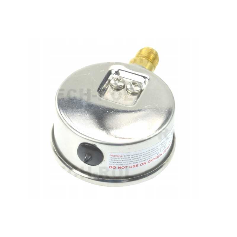 Glicerino manometras 0 10 bar fi 63 mm tvirtinimas