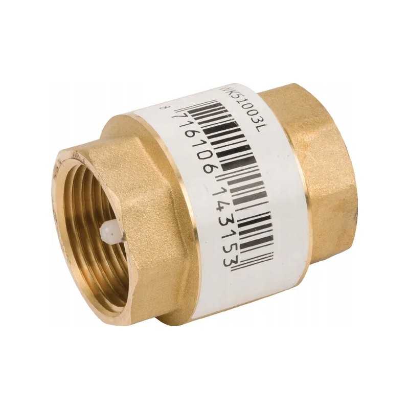 Atbulinis vožtuvas, žalvaris, vidinis sriegis, kūginis kaištis