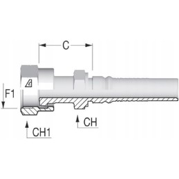 Alkūninis 90 vidinis sriegis vidinis sriegis su žiedais