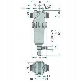 Arag slėgio filtro automatinis valymas 15