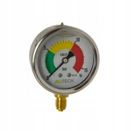 Purkštuvo manometras 0 25bar m12x1 5 su glicerinu