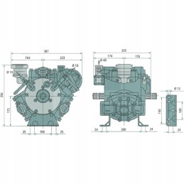 Comet aps 101 50 bar 94 diafragminis stūmoklinis siurblys