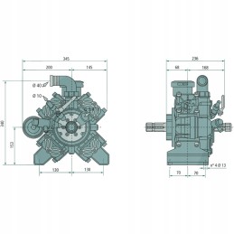 Comet APS 96 50 bar 88 diafragminis stūmoklinis siurblys
