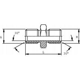 Dviguba sraigtinė jungtis m38x1 5