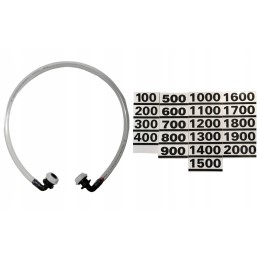 Skysčio lygio indikatorius su lipnia skale