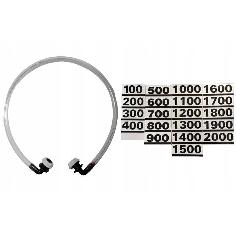 Skysčio lygio indikatorius su lipnia skale