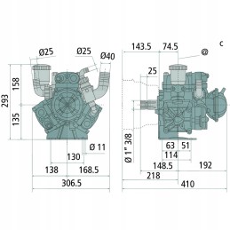 Annovi reverberi diafragminis stūmoklinis siurblys ar 135 b