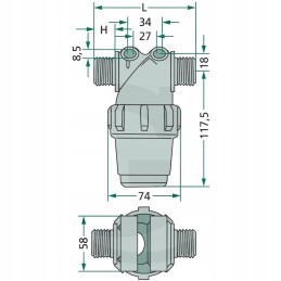 Arag slėgio filtras 50 akių 14 bar 80 100 l