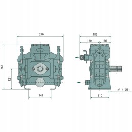 Comet diafragminis stūmoklinis siurblys bp 60k nbr m 1 3 8