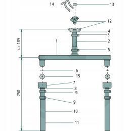 Lechler dozavimo dangtelis 1 mm 39 nerūdijančio plieno