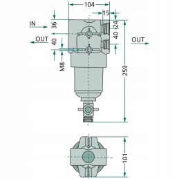 Aukšto slėgio filtras 670345033 arag