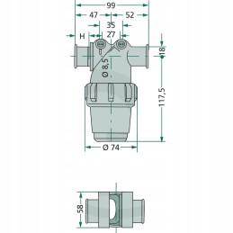 Arag slėgio filtras 50 akių 14 bar 80 100 l