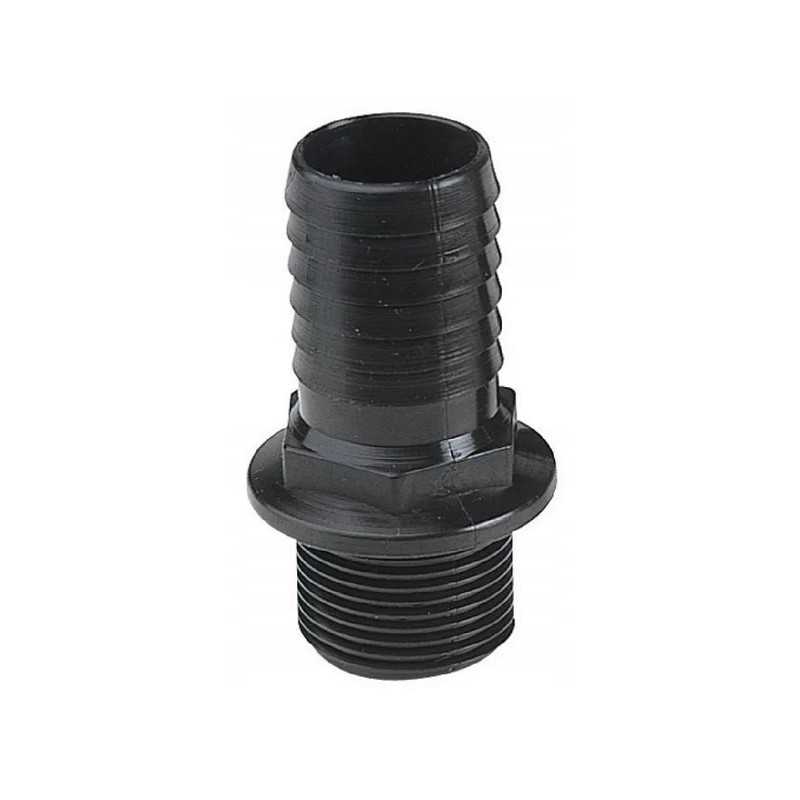 Tiesi žarnos jungtis, išorinis sriegis 25 mm 3 4