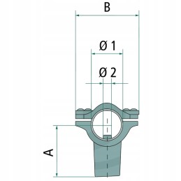 Braglia tvirtinimo spaustukas oe 21 3 22mm 1 4 sriegis