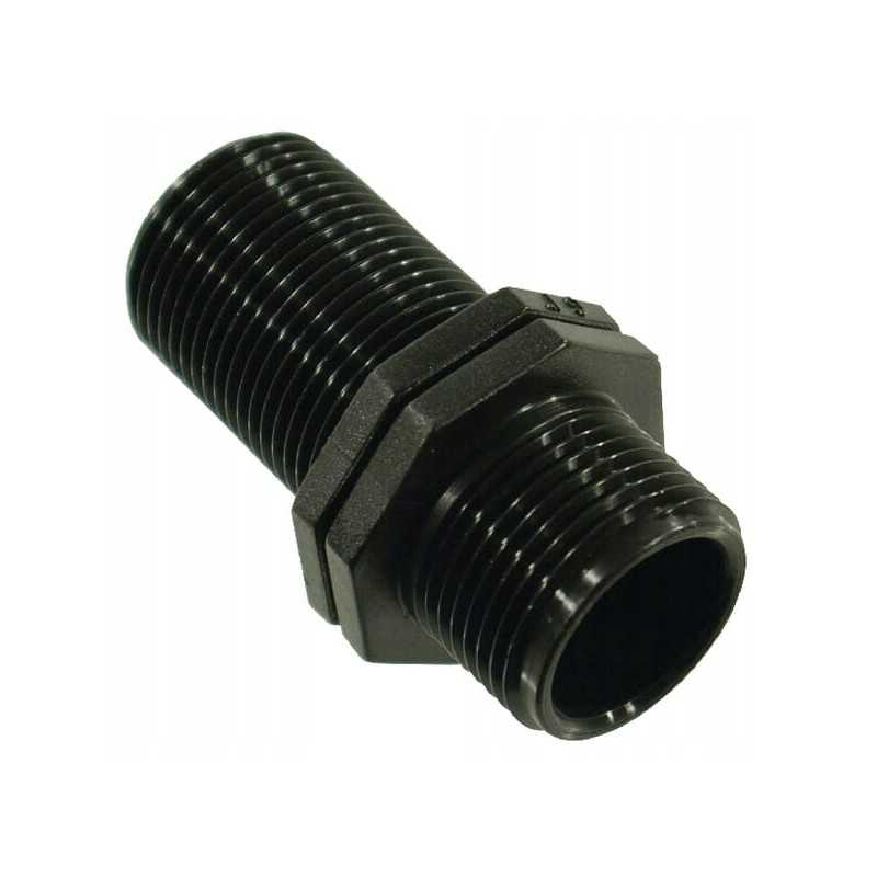 Dviejų varžtų nipelio išorinis sriegis išorinis sriegis 1