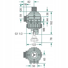 Arag siurbimo filtro jungtis išorinis sriegis 1 1 4