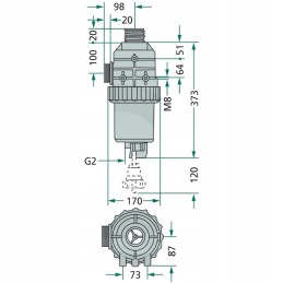 Arag siurbimo filtras 2 50 akių 200 260 l min su