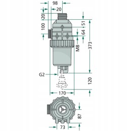 Arag siurbimo filtras 2 50 akių 200 260 l min su
