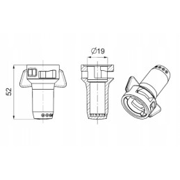 RSM 08 7 skylučių ilgo dangtelio barstytuvas