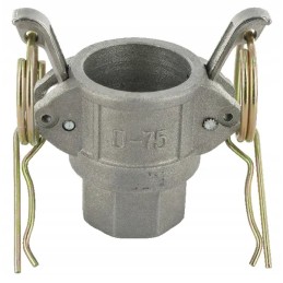Camlock D tipo aliuminio vidinis sriegis 3 4