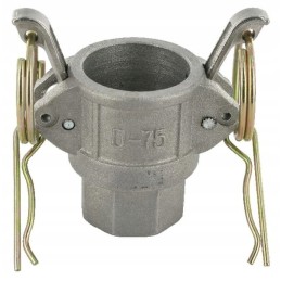 Camlock D tipo aliuminio vidinis sriegis 3 4