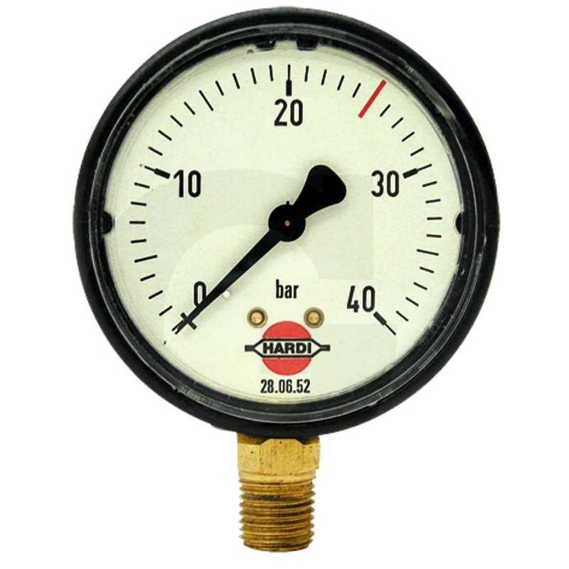 Hardi glicerino manometras 0 40 bar oe 65 mm pr