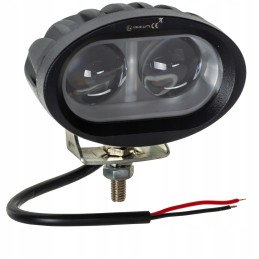 Ovalus halogeninis 2 LED 20W baltas purkštuvo spindulys
