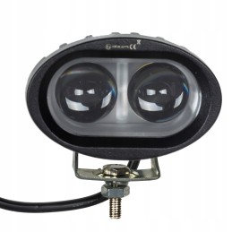 Ovalus halogeninis 2 LED 20W baltas purkštuvo spindulys