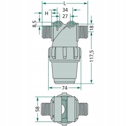 Slėgio filtras 6703222033 arag