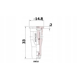 ID3 120 purkštuko antgalis, plastikinis