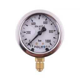 Glicerino manometras m63 0 1000 bar dugno jungtis