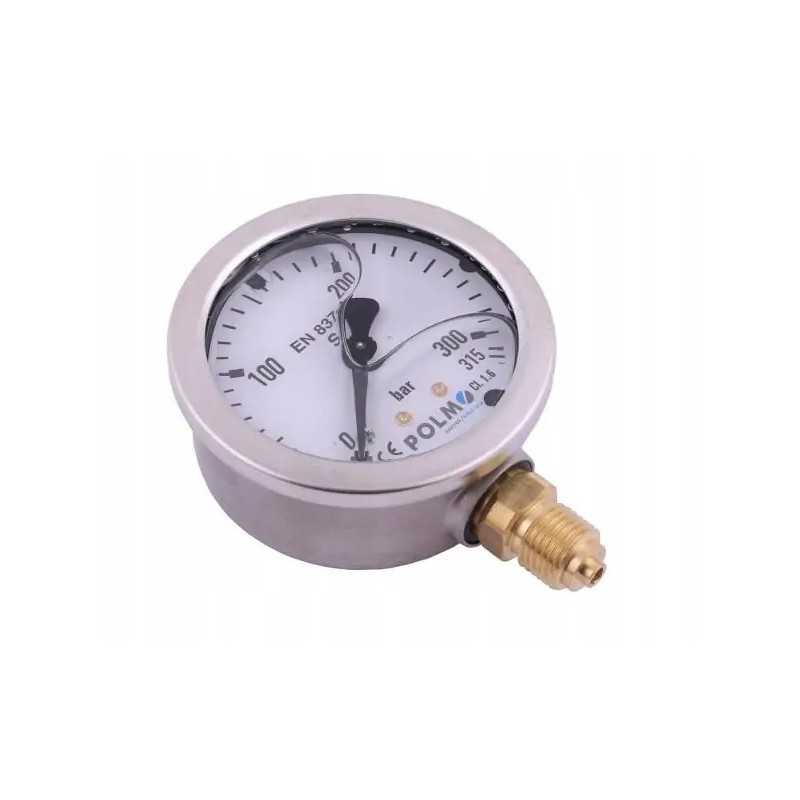 Glicerino manometras m63 0 315 bar dugno jungtis