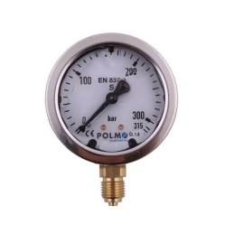 Glicerino manometras m63 0 315 bar dugno jungtis