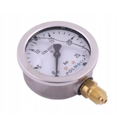 Glicerino manometras m63 0 25 bar dugno jungtis