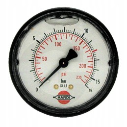 Hardi glicerino manometras 0 16 bar oe 65 mm pr