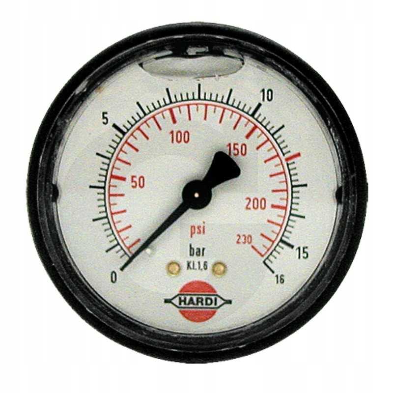 Hardi glicerino manometras 0 16 bar oe 65 mm pr