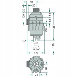 Siurbimo filtras 50 akių 6703162473 arag 220l min