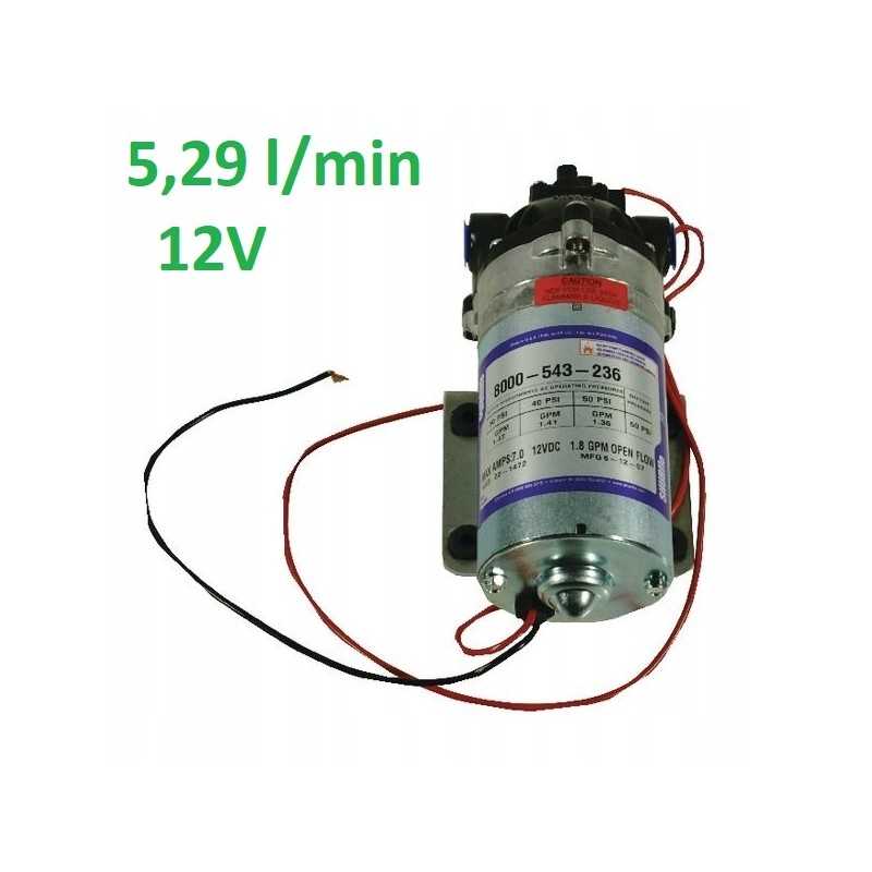 Kuro vandens slėgio siurblys 12v 5 3 l min