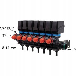 Elektrinis darbinių sekcijų vožtuvas 7x 6708630011