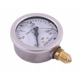 Glicerino manometras m63 0 160 bar apatinis g1 4