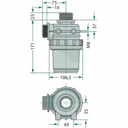 Arag siurbimo filtras 1 1 4 50 tinklelio 60 100 l min