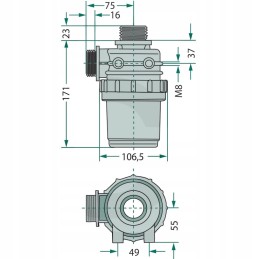 Arag siurbimo filtras 1 1 4 50 tinklelio 60 100 l min