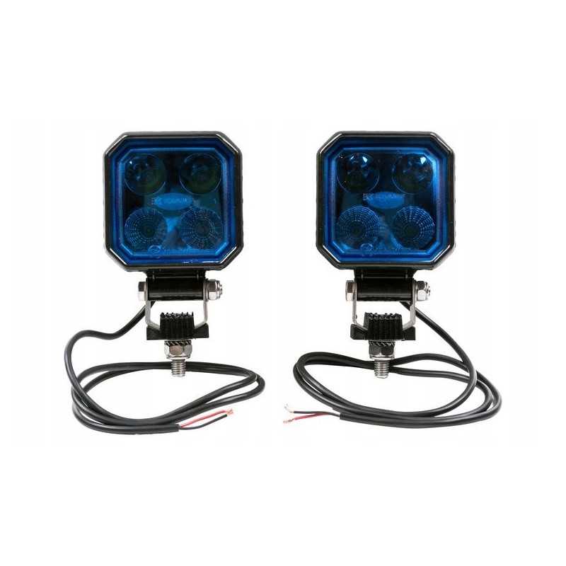 LED darbo lempa 12v 24v mėlynas purkštuvas