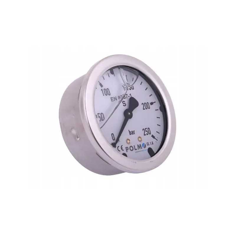 Glicerino manometras m63 0 250 bar galinis g1 4