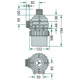 Arag siurbimo filtras 1 1 2 50 akių 100 160 l mi