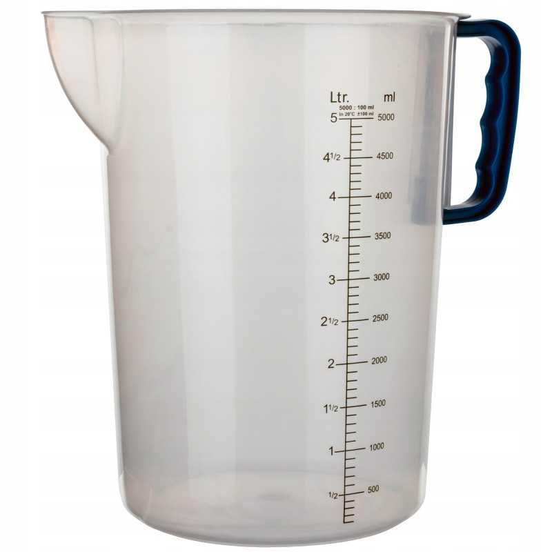 Matavimo puodelis, matavimo puodelis, puodelis su rankena, 5l skonio